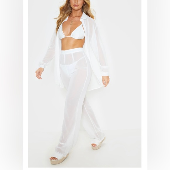 White Beach Pants - Picture 1 of 1